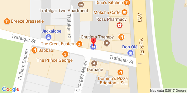 Map of shop location (BN1 4ER)